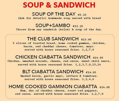 SOUP + SANDWICHES